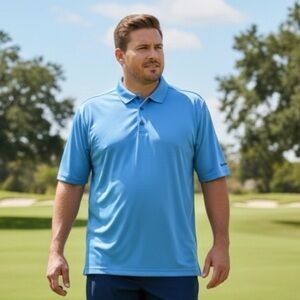 Reebok Men's Sky Blue Polo Shirt
